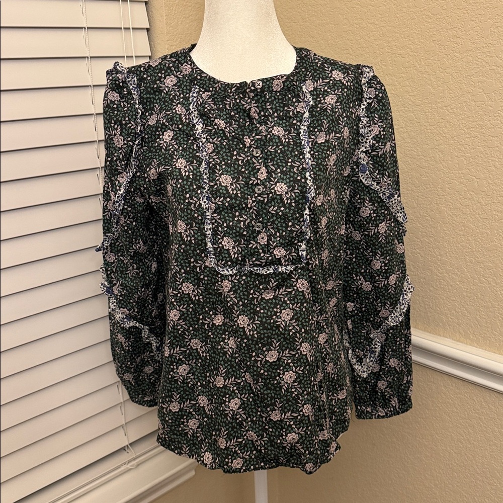 J. Crew Liberty of London Mixed Franklin Floral Top Women's Small